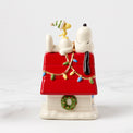 Snoopy Christmas Covered Candy Dish