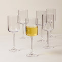 Tuscany Classics Straight Set of 6 Wine Glasses - White