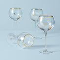 Holiday Gold 4-Piece Balloon Glass Set