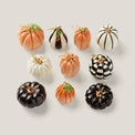 Mini Pumpkin 10-Piece Ornament & Tree Set