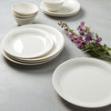 Profile White Porcelain 4-Piece Accent Plate Set