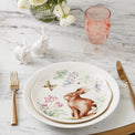 Profile White Porcelain 4-Piece Accent Plate Set