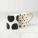 On The Dot Assorted Mugs, Set of 2